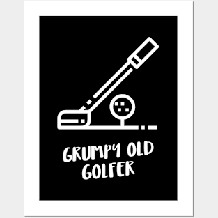 grumpy old golfer Posters and Art